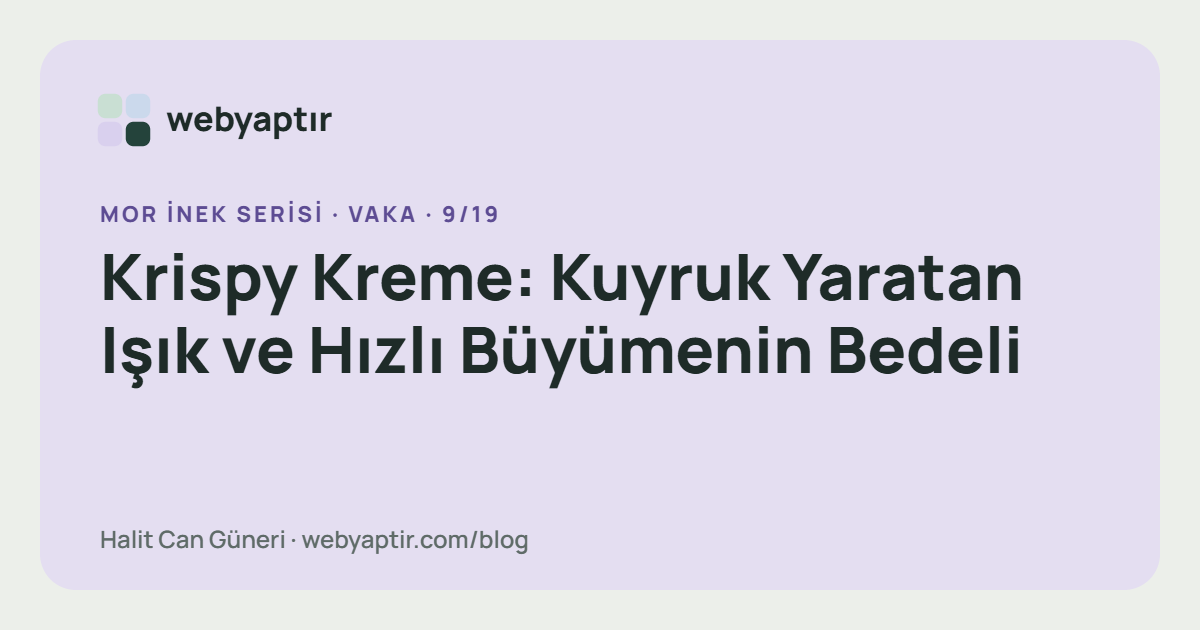 Krispy Kreme: Kuyruk Yaratan Işık ve Hızlı Büyümenin Bedeli
